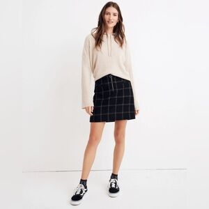 Madewell Plaid Fireside Mini Skirt